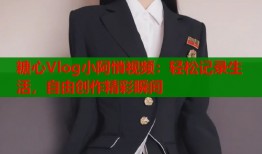 糖心Vlog小阿悄视频：轻松记录生活，自由创作精彩瞬间