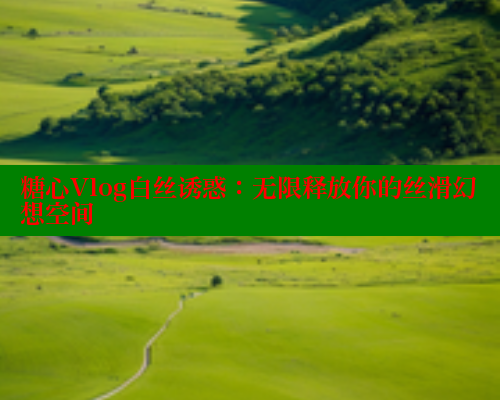 糖心Vlog白丝诱惑：无限释放你的丝滑幻想空间
