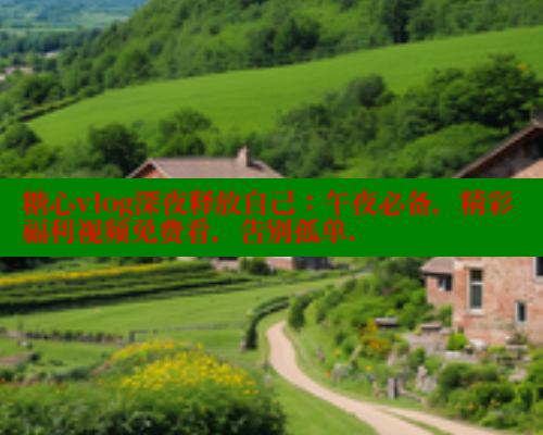 糖心vlog深夜释放自己：午夜必备，精彩福利视频免费看，告别孤单.