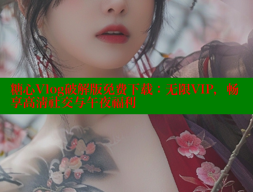糖心Vlog破解版免费下载：无限VIP，畅享高清社交与午夜福利