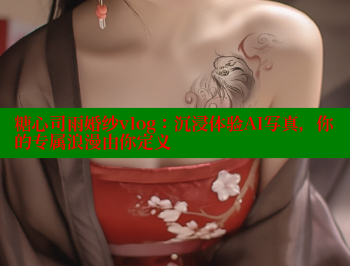 糖心司雨婚纱vlog：沉浸体验AI写真，你的专属浪漫由你定义