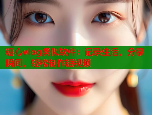 糖心vlog类似软件：记录生活，分享瞬间，轻松制作短视频