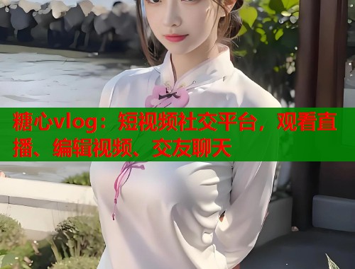 糖心vlog：短视频社交平台，观看直播、编辑视频、交友聊天