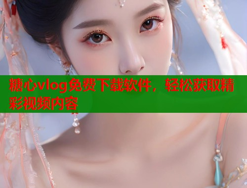 糖心vlog免费下载软件，轻松获取精彩视频内容