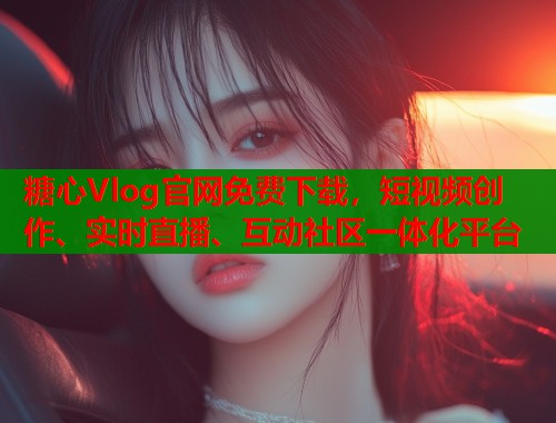 糖心Vlog官网免费下载，短视频创作、实时直播、互动社区一体化平台