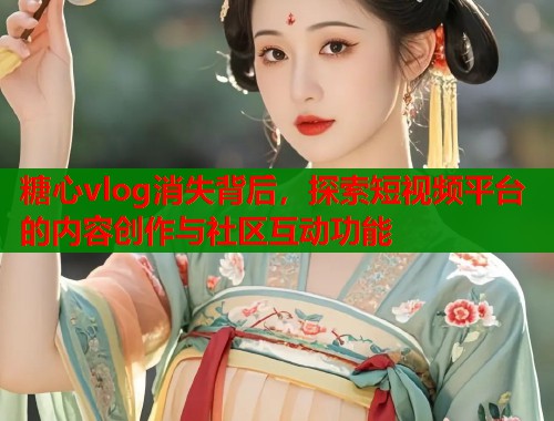 糖心vlog消失背后，探索短视频平台的内容创作与社区互动功能