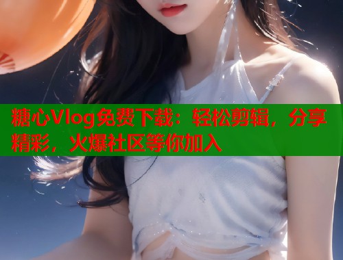 糖心Vlog免费下载：轻松剪辑，分享精彩，火爆社区等你加入