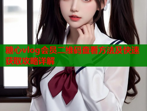 糖心vlog会员二维码查看方法及快速获取攻略详解